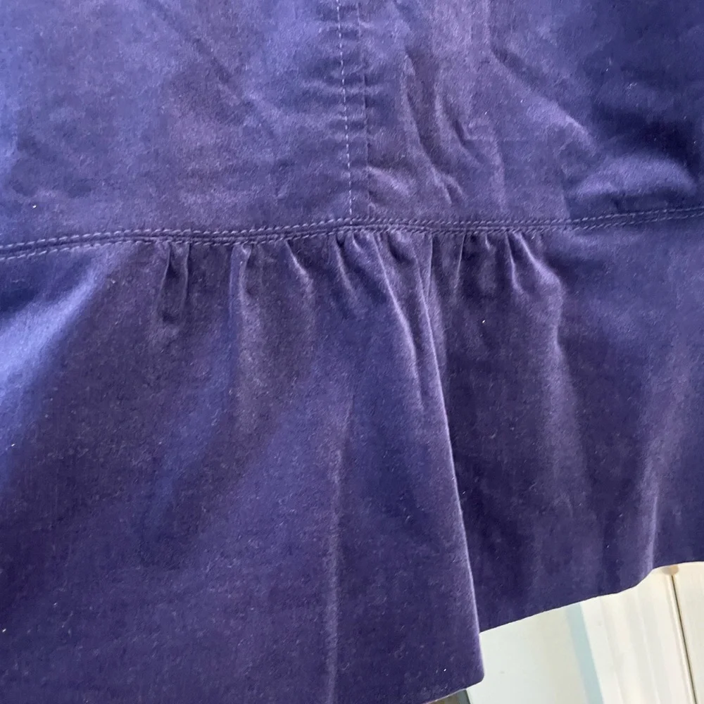 Talbot’s navy blue crushed velvet 3 Button lined single breasted blazer/Jacket